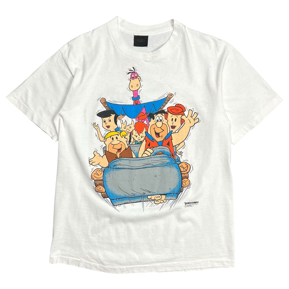 Vintage 1991 The Flintstones Cartoon Graphic T-Shirt - L